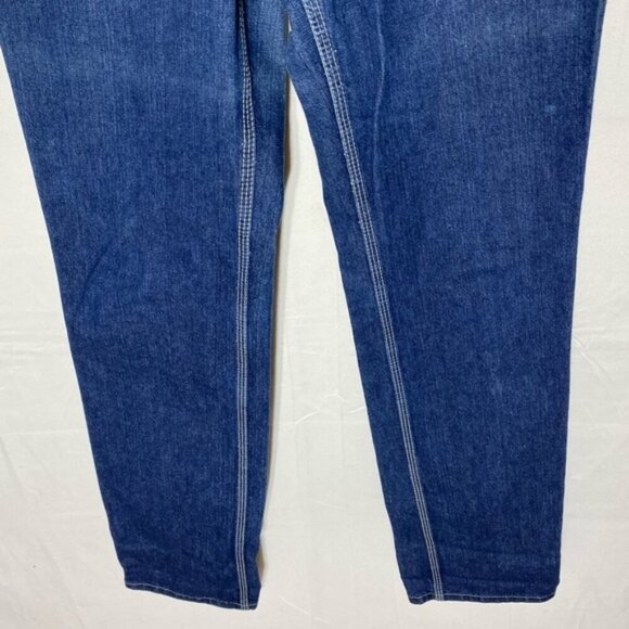 Vintage Howick Dark Blue Western Style Long Inseam High Rise Straight Leg Jeans - Picture 8 of 13